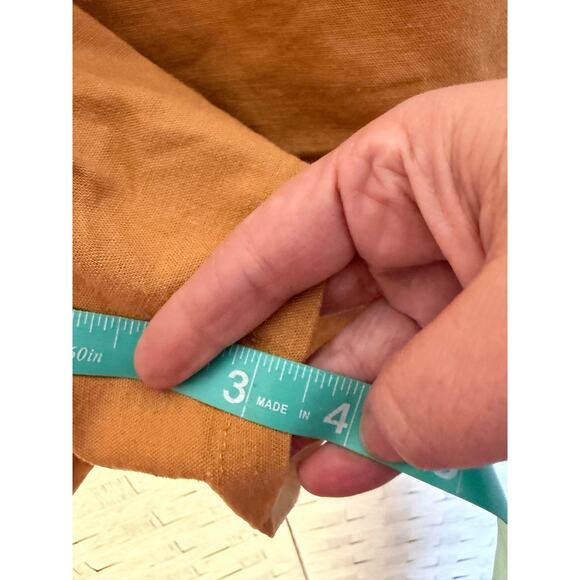 Torrid women’s shorts mustard yellow drawstring packets linen blend plus size - Picture 12 of 14